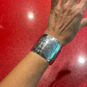 100 solid silver cuff bracelet